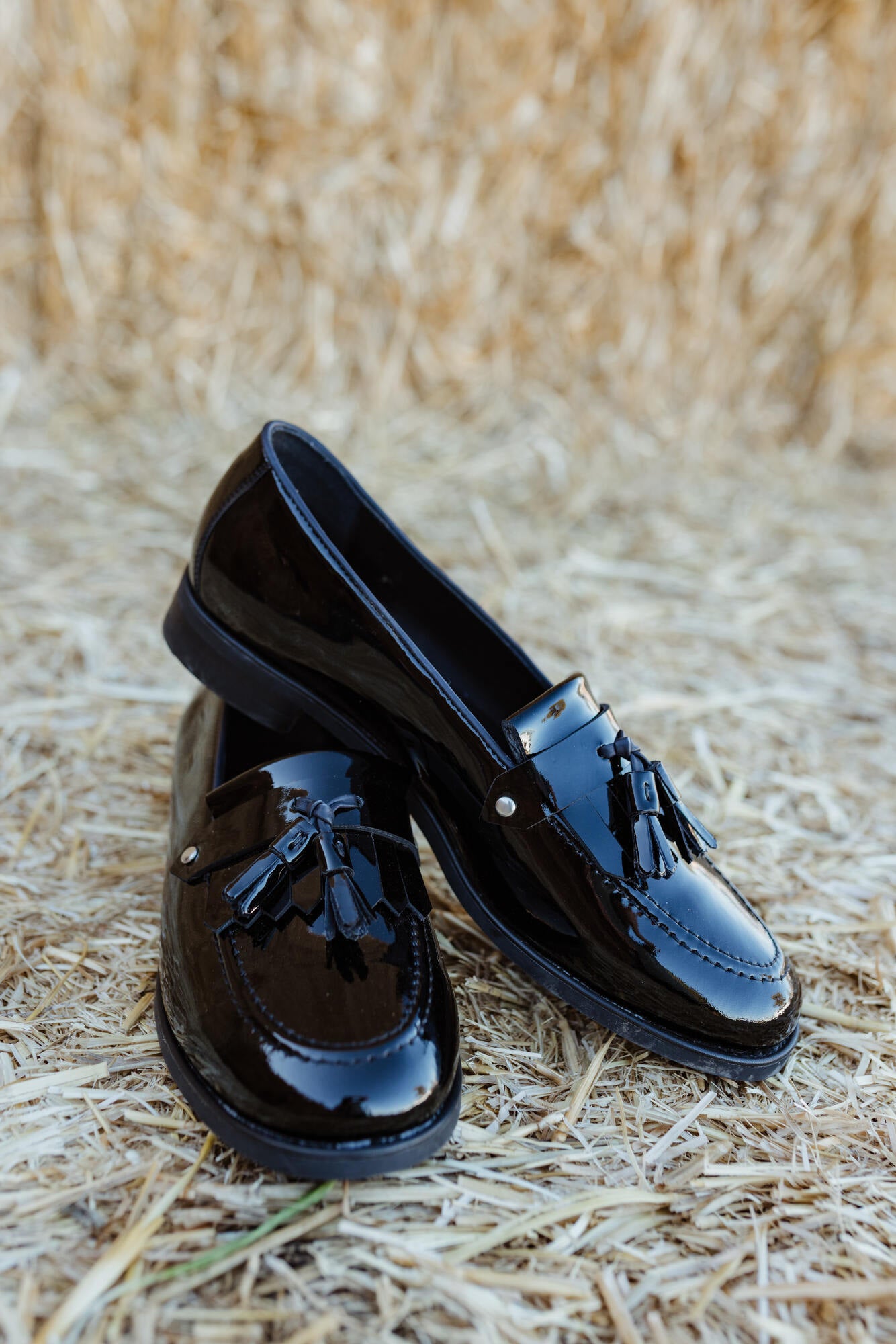 Morgan - Ladies Black Patent Leather Loafer