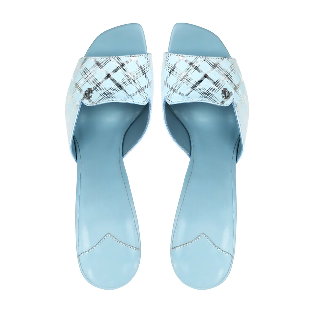 Novella - Women's Argyle Blue Heel