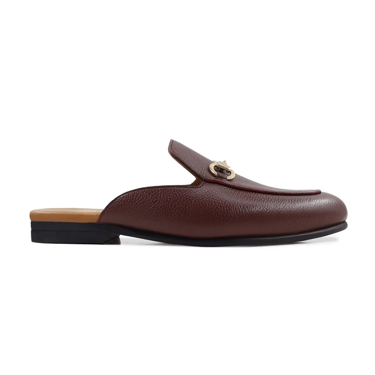 Genesis - Ladies Oxford Pebble Grain Leather Slipper